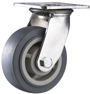4" 5" 6" 8" トロッリー キャスターホイール 重荷耐用耐用熱塑性ゴムキャスター