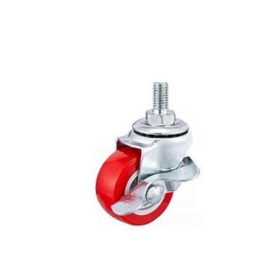 レッドカスターホイール 25mm -75mm ユニバーサル オフィスチェア カスターホイール